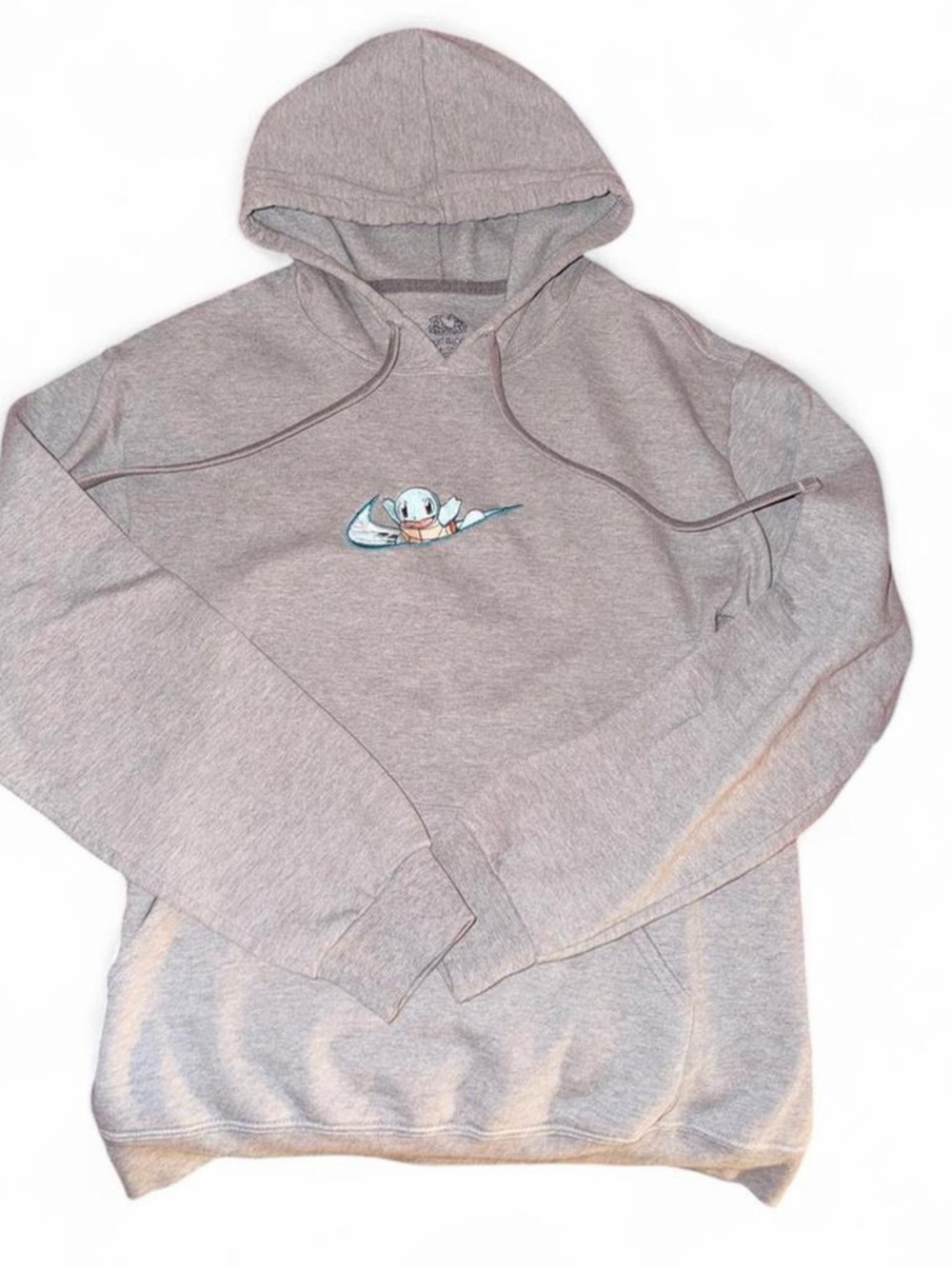Fruit of the Loom Light Gray Hoodie with Small Graphic